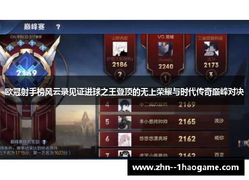 欧冠射手榜风云录见证进球之王登顶的无上荣耀与时代传奇巅峰对决 欧冠射手榜风云录见证进球之王登顶的无上荣耀与时代传奇巅峰对决